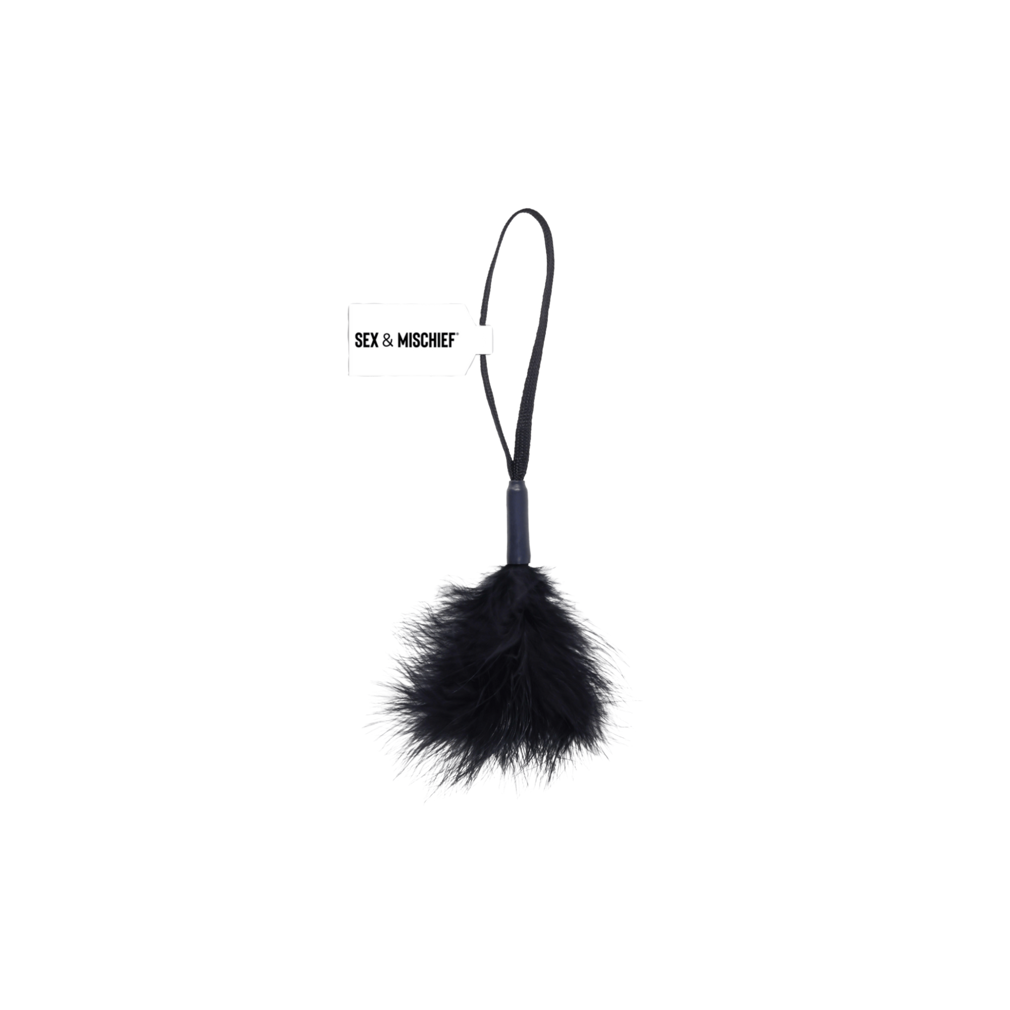 Peaches n' CreaMe Black Wrist Feather Tickler