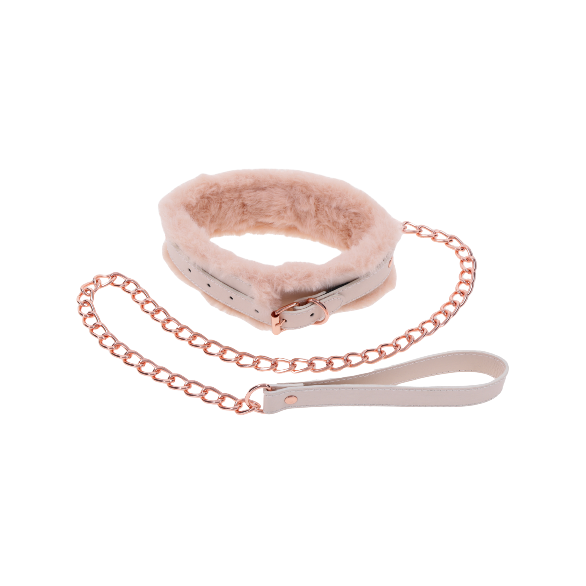 Peaches 'n CreaMe Fur Collar & Leash
